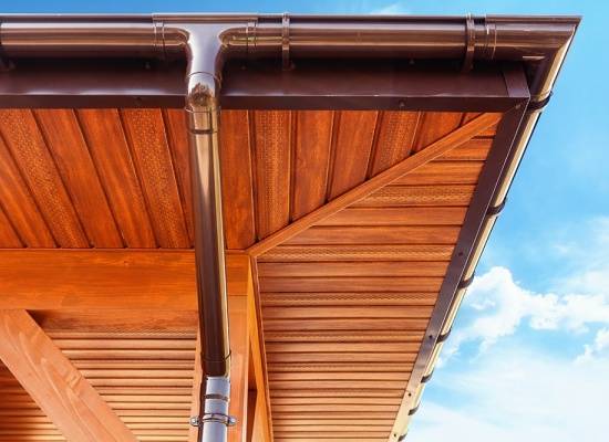 Gouttière 33 cuivre avec angle extérieur 